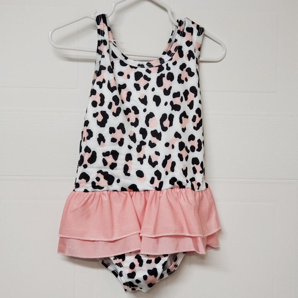 Leopard Print One Piece Swim suit